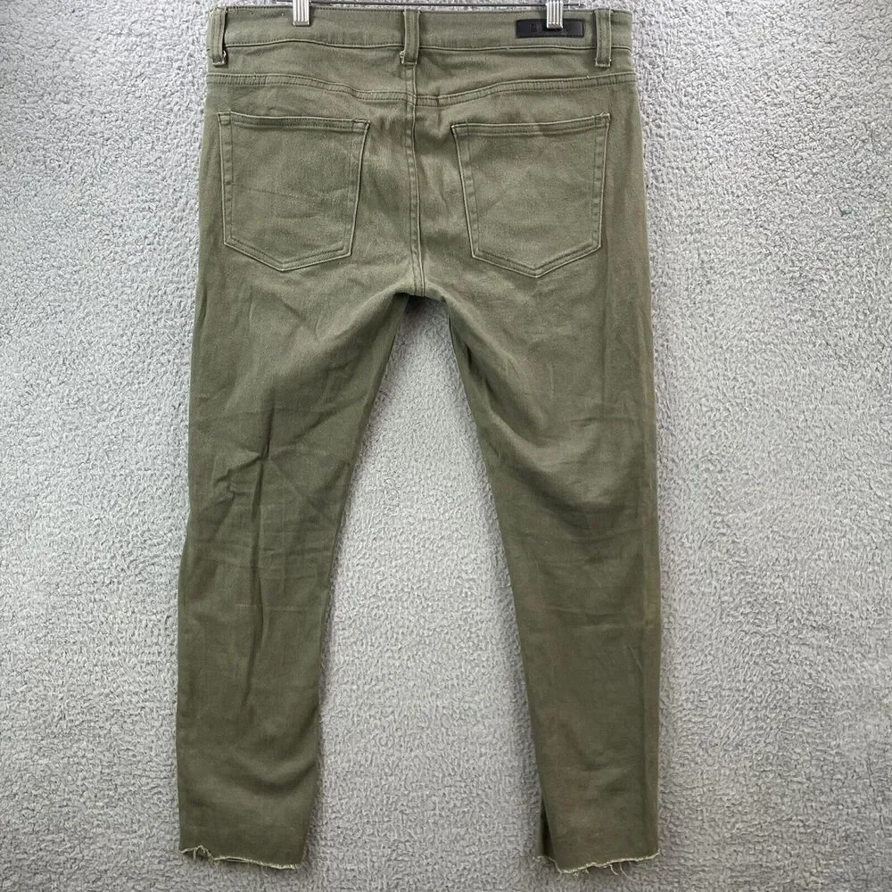 CJ Black Premium Mens Jeans 34x32 Grunge Skinny Flex Destroyed Raw Hem (36x29)